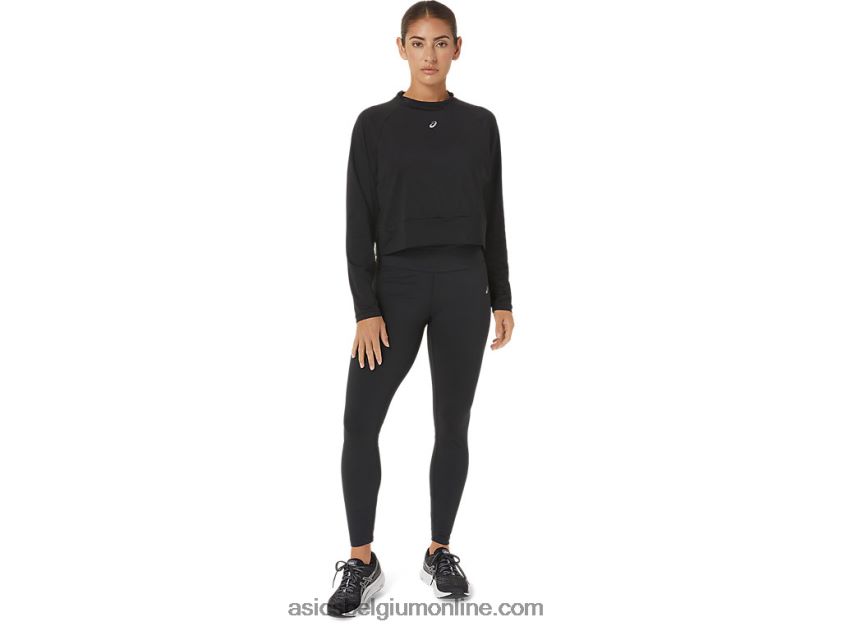 dames de nieuwe sterke hergebruikte trui V6HXR22693 zwart Asics
