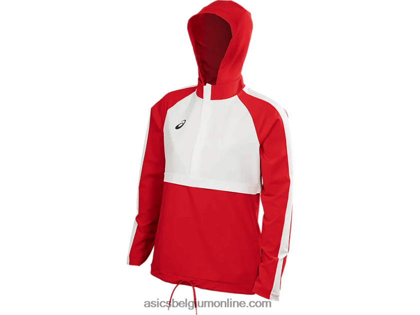 geweven trainingstop van stretchstof voor dames V6HXR24090 team rood/team wit Asics