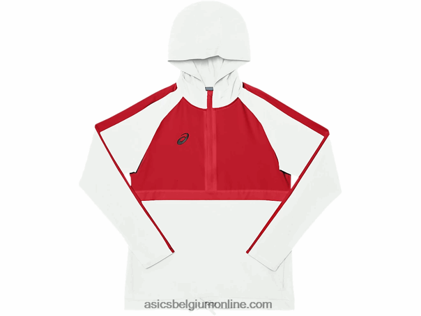 geweven trainingstop van stretchstof voor dames V6HXR24090 team rood/team wit Asics