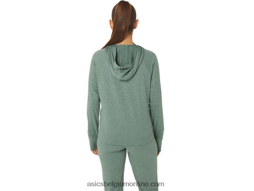 tech po-hoodie 2.0 voor dames V6HXR22153 klimop spacedye Asics