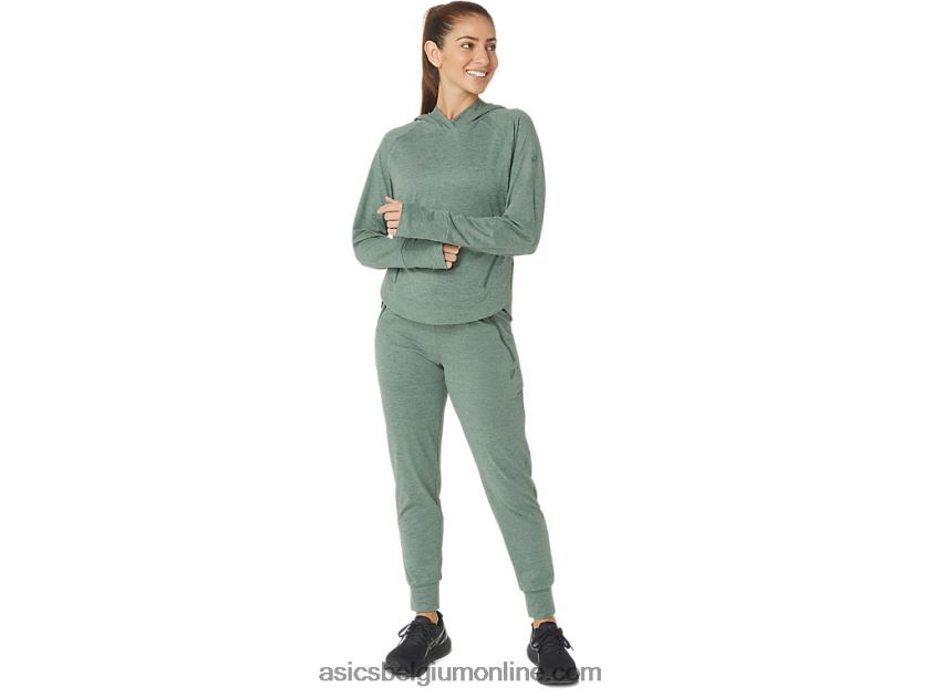 tech po-hoodie 2.0 voor dames V6HXR22153 klimop spacedye Asics