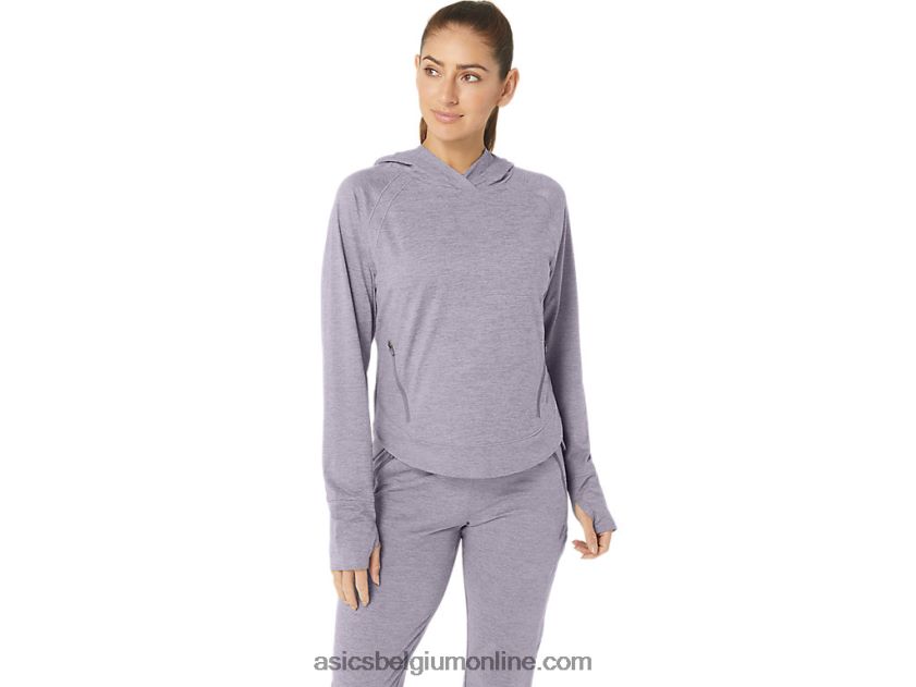 tech po-hoodie 2.0 voor dames V6HXR22351 schemerviolet spacedye Asics