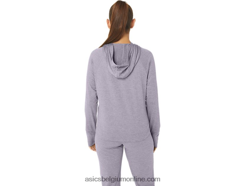 tech po-hoodie 2.0 voor dames V6HXR22351 schemerviolet spacedye Asics