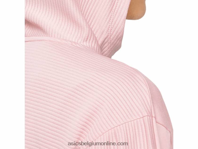 thermopolis fleece dameshoodie met volledige rits V6HXR24143 gember perzik Asics
