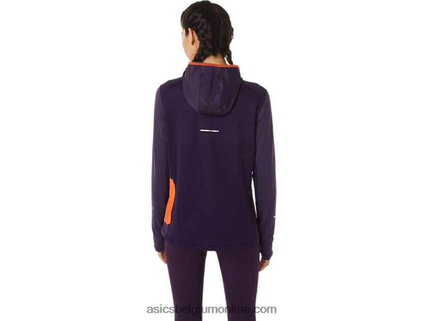 winterrun-dameshoodie met lange mouwen V6HXR22791 nachtschaduw heide/nova oranje Asics