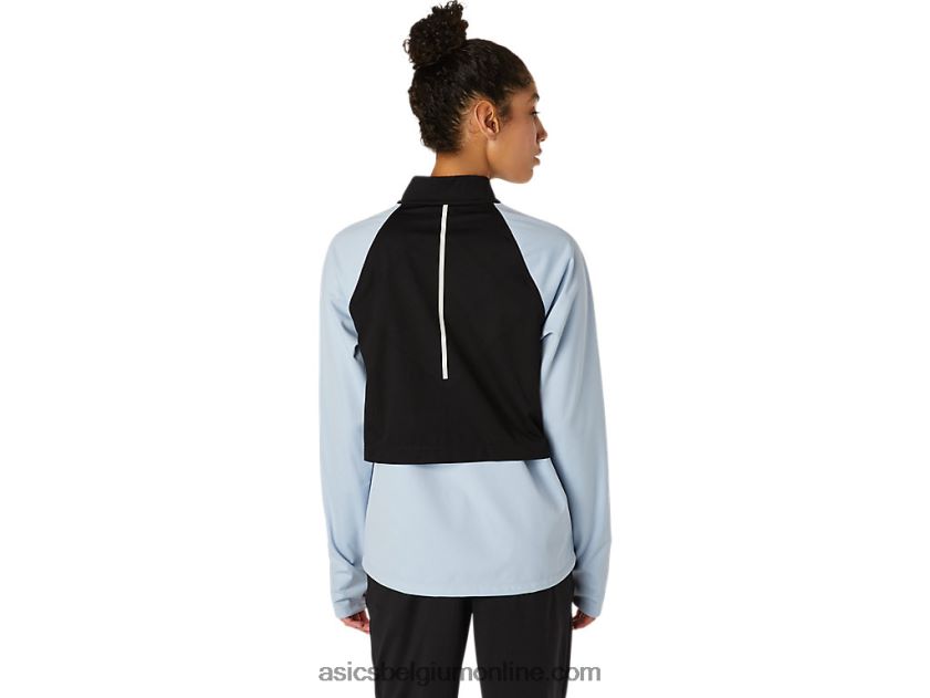 Thermostorm damesjack met volledige ritssluiting V6HXR23638 nevel/prestatie zwart Asics