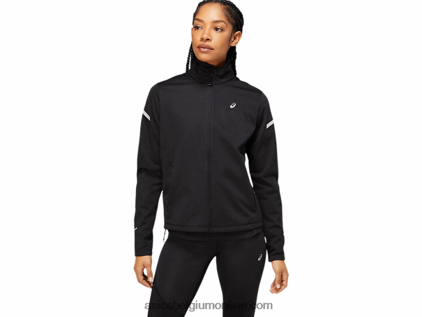 dames lite-show winterjas V6HXR23646 prestaties zwarte heide Asics