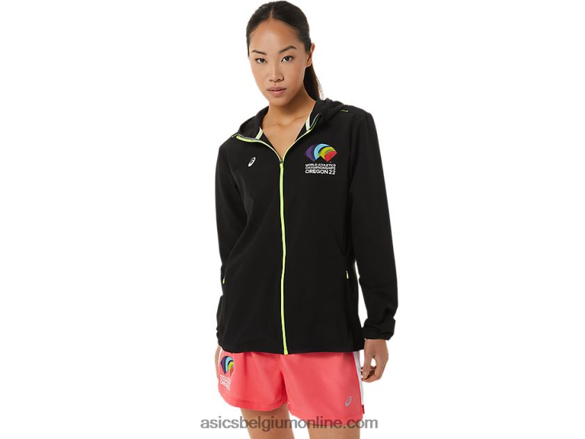 dames ready set jas wch V6HXR23222 prestatie zwart Asics