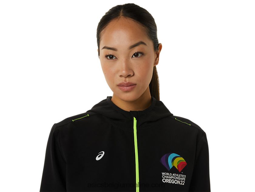 dames ready set jas wch V6HXR23222 prestatie zwart Asics