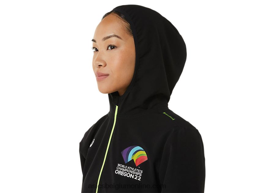 dames ready set jas wch V6HXR23222 prestatie zwart Asics