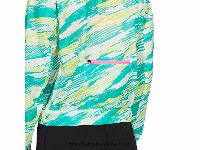 damesjack met kleurinjectie V6HXR23962 baltisch juweel Asics