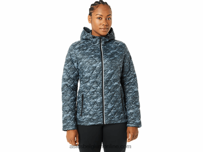 geïsoleerde performance-jas voor dames V6HXR23698 metropool/felle lichten afdrukken Asics