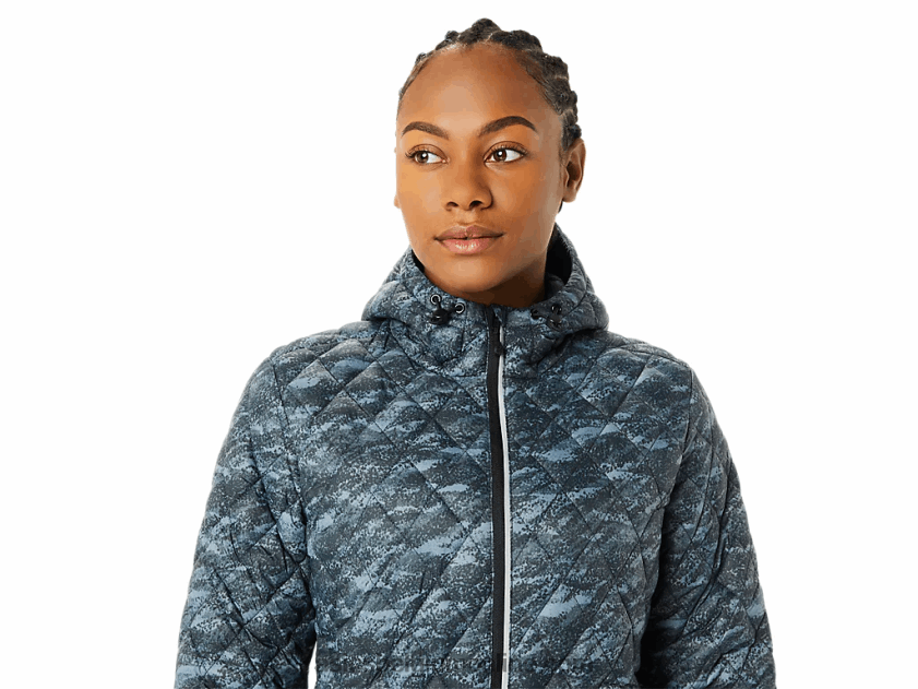geïsoleerde performance-jas voor dames V6HXR23698 metropool/felle lichten afdrukken Asics