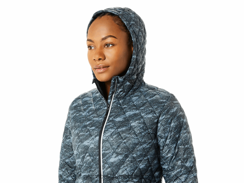 geïsoleerde performance-jas voor dames V6HXR23698 metropool/felle lichten afdrukken Asics