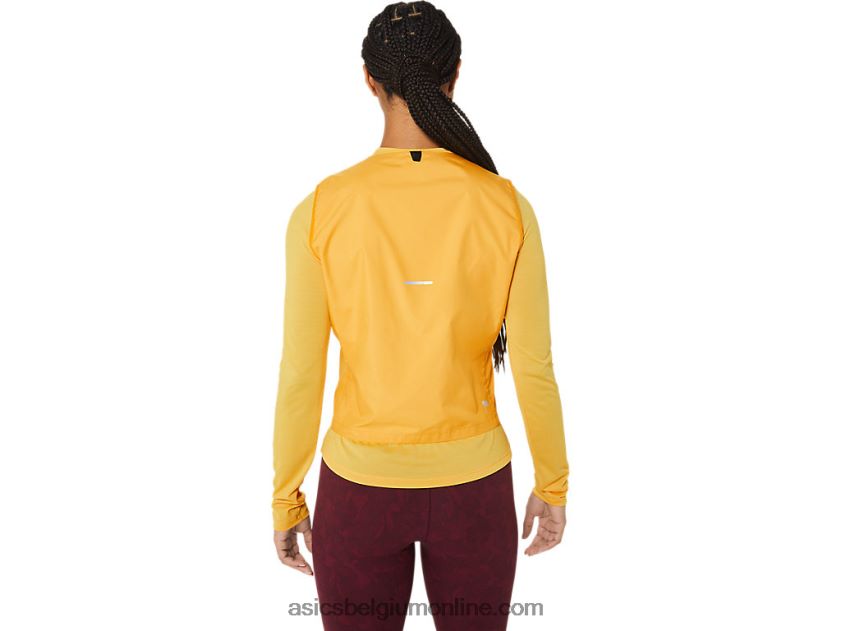 gewatteerd runkoyo-vest voor dames V6HXR22789 tijger geel Asics