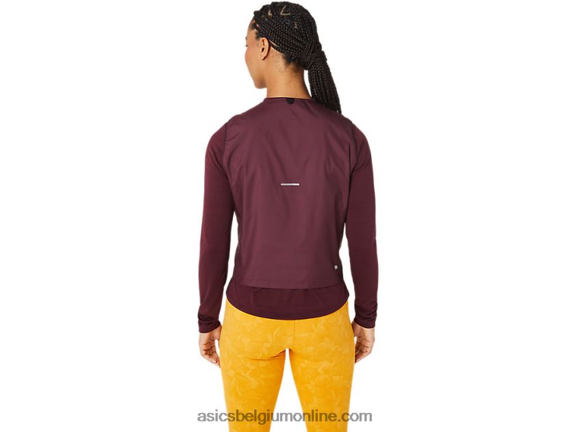 gewatteerd runkoyo-vest voor dames V6HXR22801 diepe Mars Asics