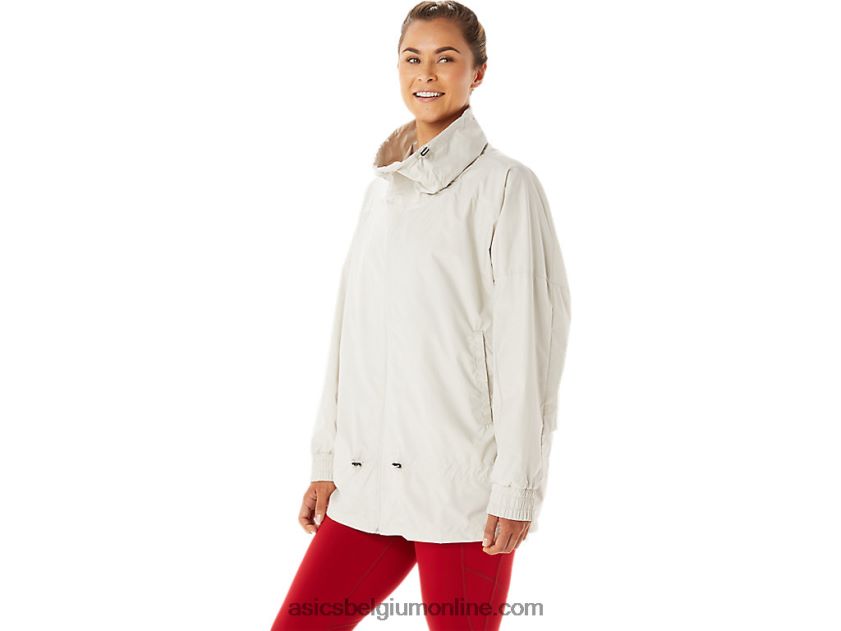 geweven movekoyo-jas voor dames V6HXR22776 rook grijs Asics
