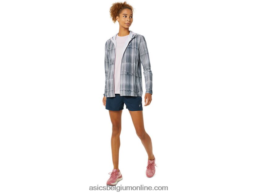 kant-en-klare grafische jas voor dames V6HXR23480 franse blauwdruk/nauwelijks roze Asics