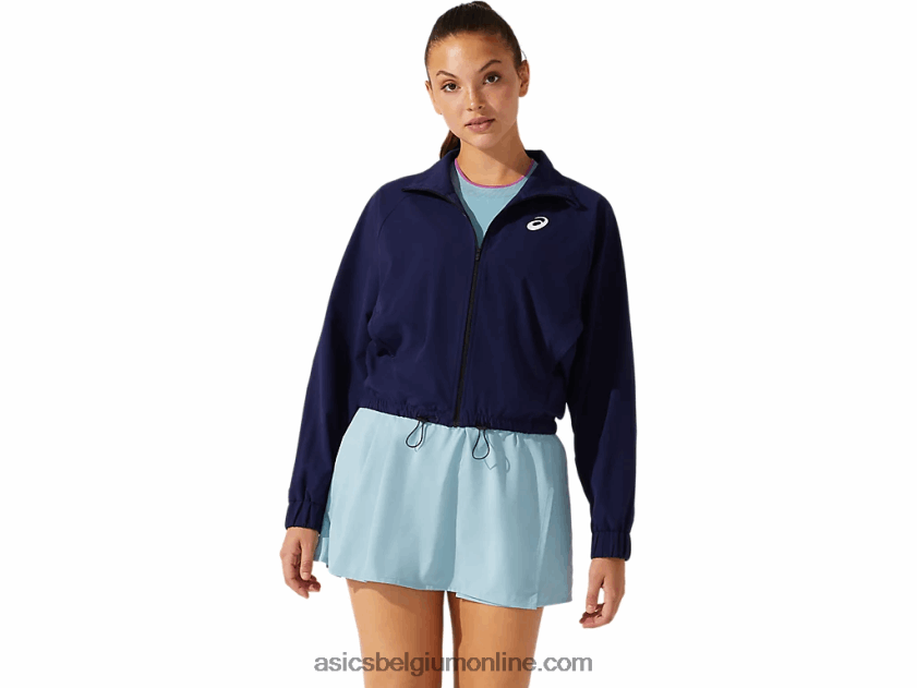 match geweven damesjack V6HXR24051 peacoat Asics