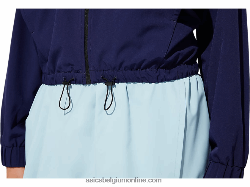 match geweven damesjack V6HXR24051 peacoat Asics