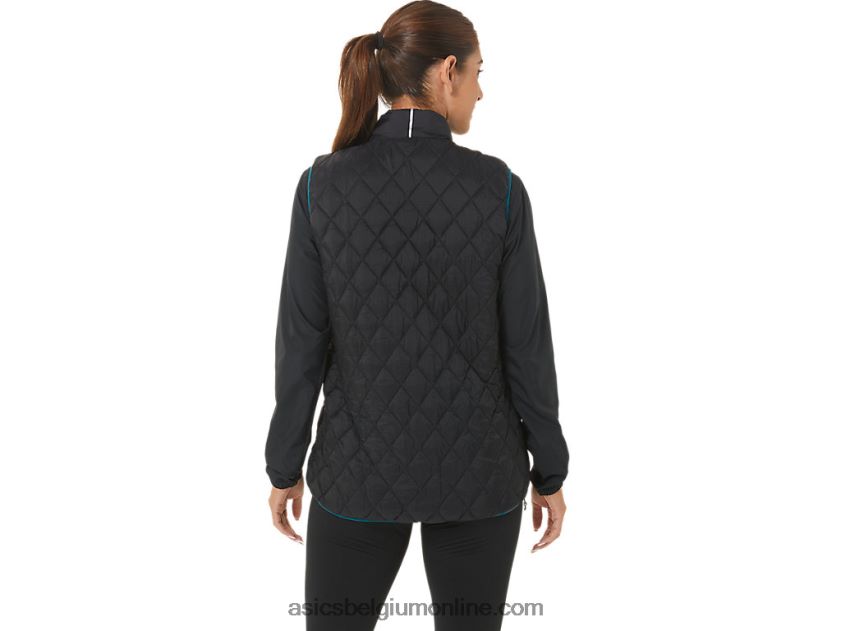 omgekeerd geïsoleerd vest voor dames V6HXR22750 performance zwart/fluweel grenen Asics