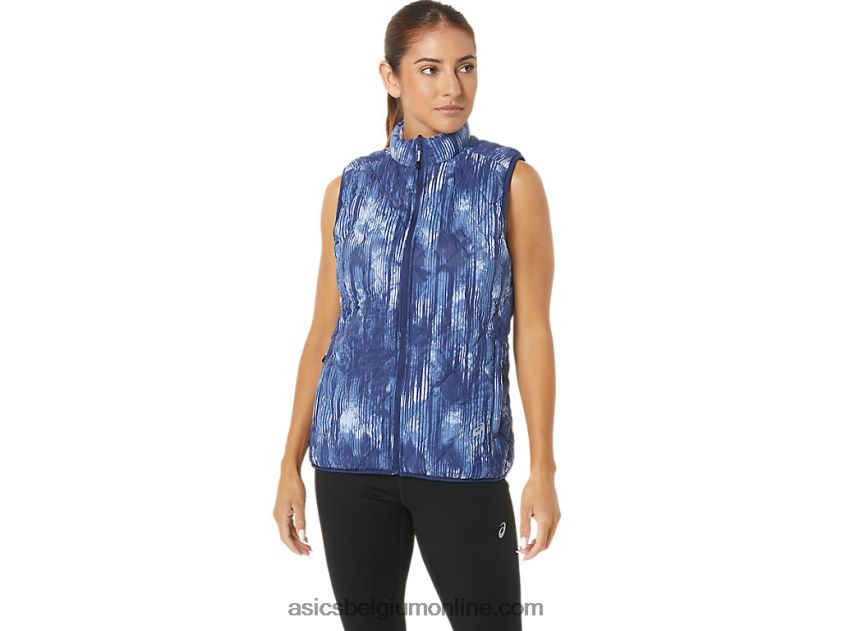 omgekeerd geïsoleerd vest voor dames V6HXR22758 grand shark tie die/soft sky Asics