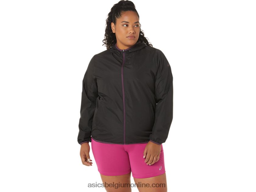 opvouwbare jas voor dames V6HXR23358 performance zwart/diep pruim Asics