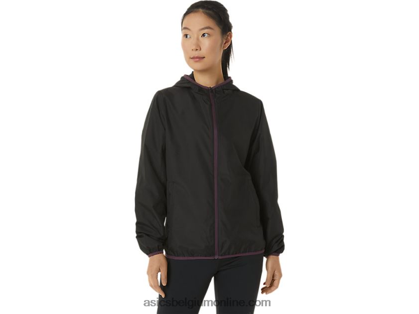opvouwbare jas voor dames V6HXR23358 performance zwart/diep pruim Asics