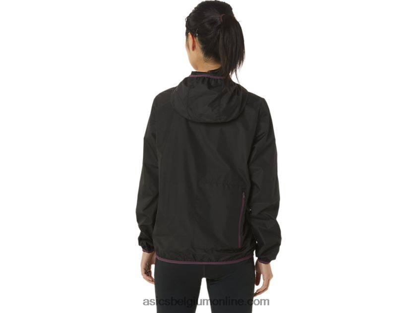 opvouwbare jas voor dames V6HXR23358 performance zwart/diep pruim Asics