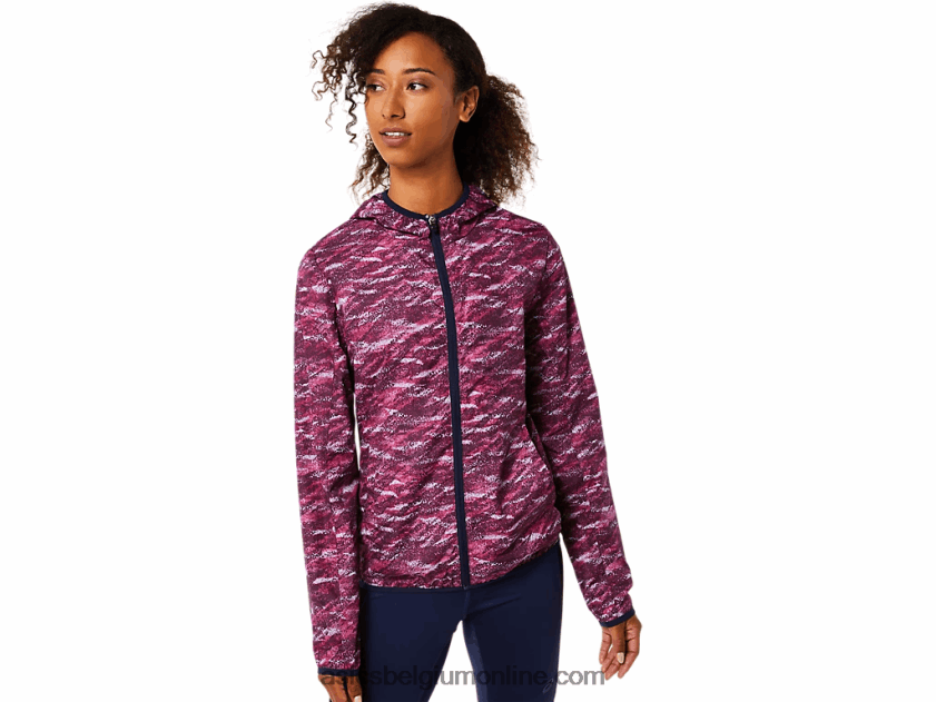 opvouwbare jas voor dames V6HXR23718 diepe mars print/peacoat Asics