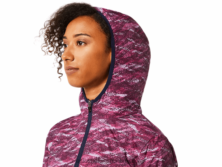 opvouwbare jas voor dames V6HXR23718 diepe mars print/peacoat Asics