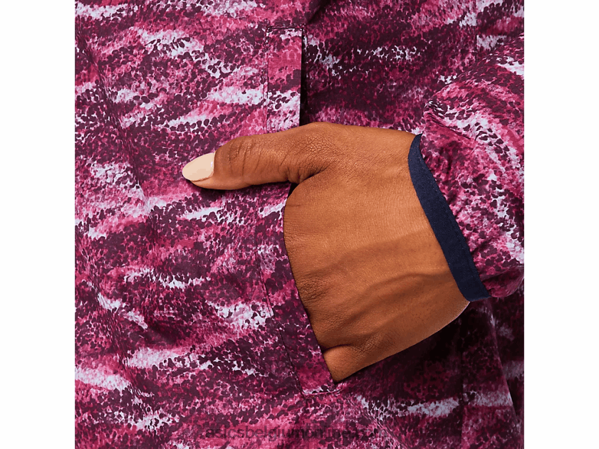 opvouwbare jas voor dames V6HXR23718 diepe mars print/peacoat Asics