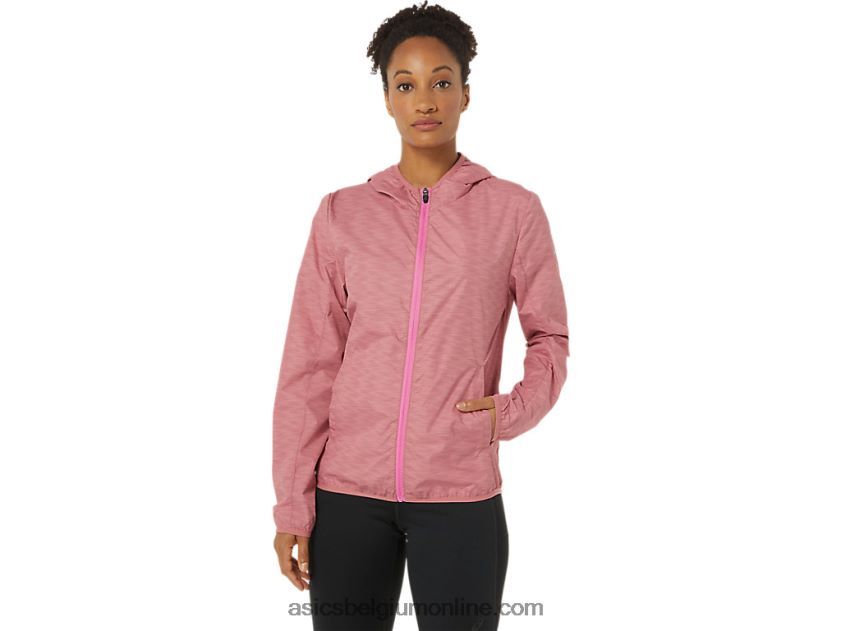 opvouwbare jas voor dames V6HXR23858 smokey rose spacedye/drakenfruit Asics