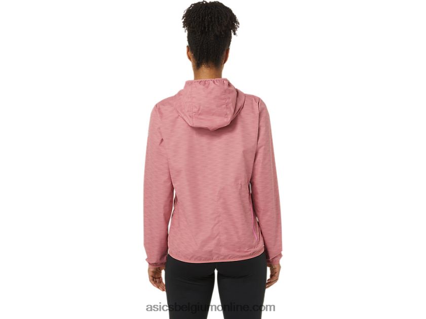 opvouwbare jas voor dames V6HXR23858 smokey rose spacedye/drakenfruit Asics
