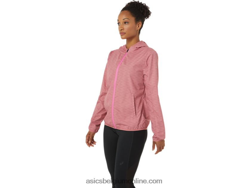 opvouwbare jas voor dames V6HXR23858 smokey rose spacedye/drakenfruit Asics
