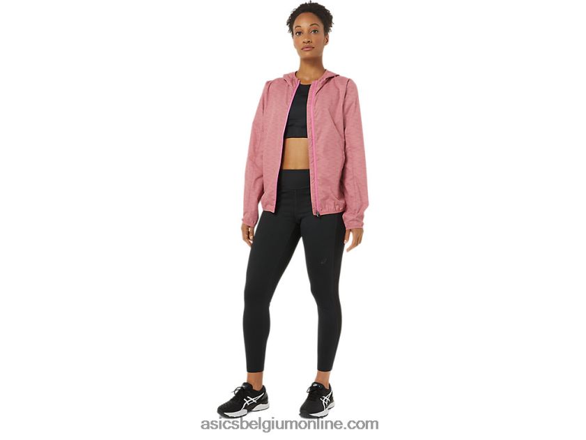opvouwbare jas voor dames V6HXR23858 smokey rose spacedye/drakenfruit Asics