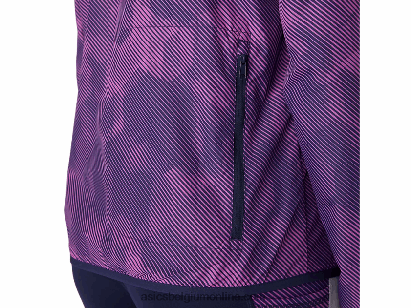 opvouwbare jas voor dames V6HXR24100 digitale druivenprint/peacoat Asics