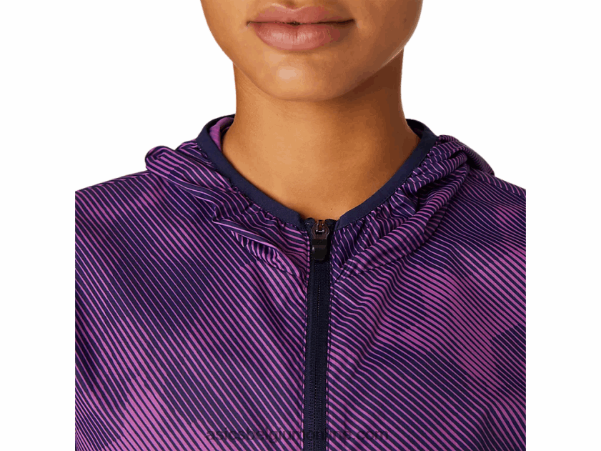 opvouwbare jas voor dames V6HXR24100 digitale druivenprint/peacoat Asics