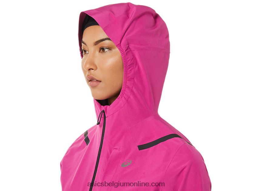versnelde waterdichte 2.0-jas voor dames V6HXR23274 fuchsia rood Asics