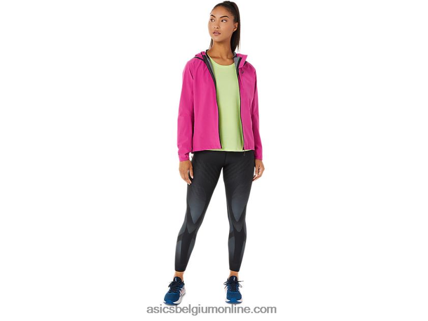 versnelde waterdichte 2.0-jas voor dames V6HXR23274 fuchsia rood Asics