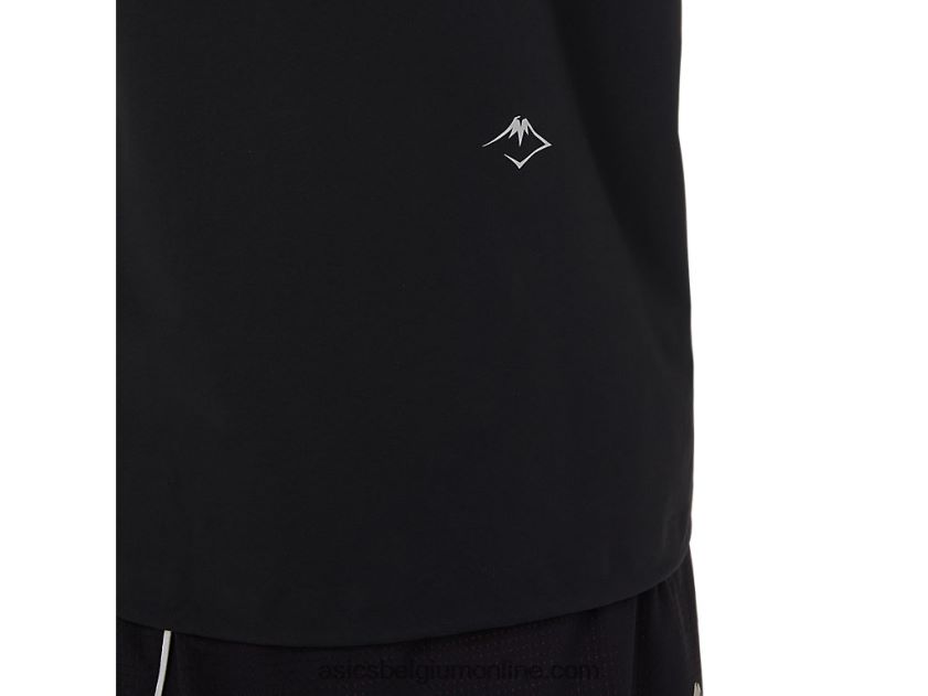 waterdichte Fujitrail-jas voor dames V6HXR23482 prestatie zwart Asics