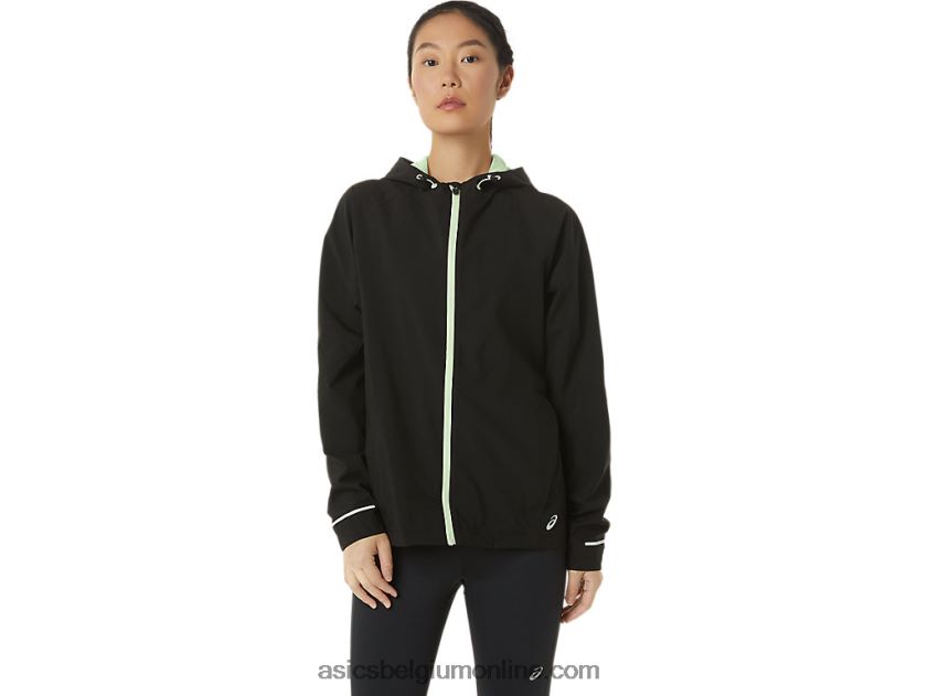 waterdichte damesjas V6HXR22168 performance zwart/fluistergroen Asics
