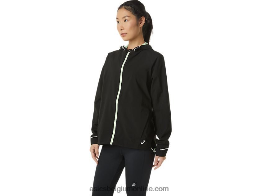 waterdichte damesjas V6HXR22168 performance zwart/fluistergroen Asics
