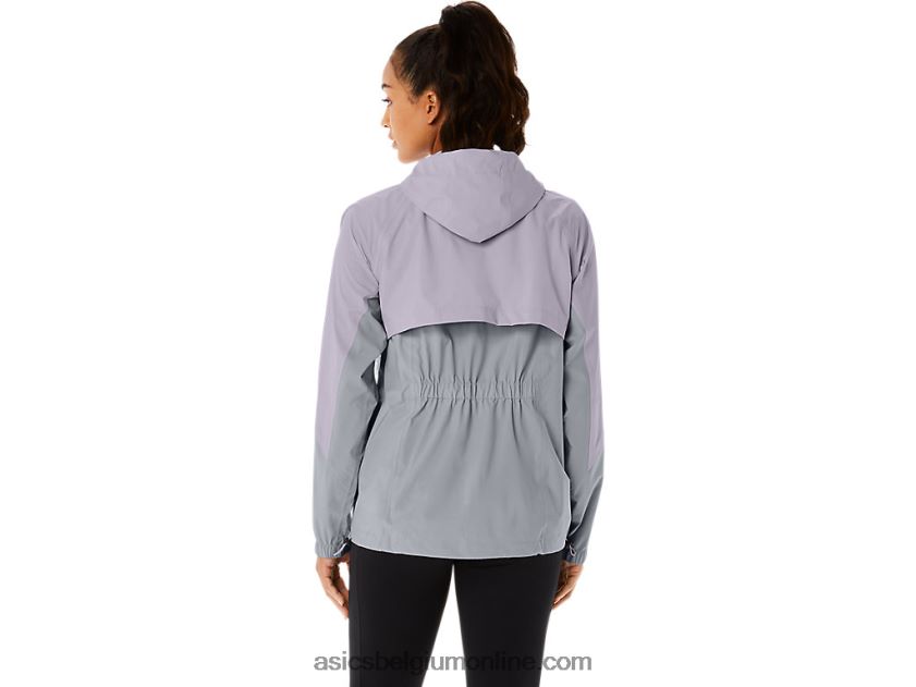 waterdichte damesjas V6HXR22328 piemonte grijs/schemerviolet Asics