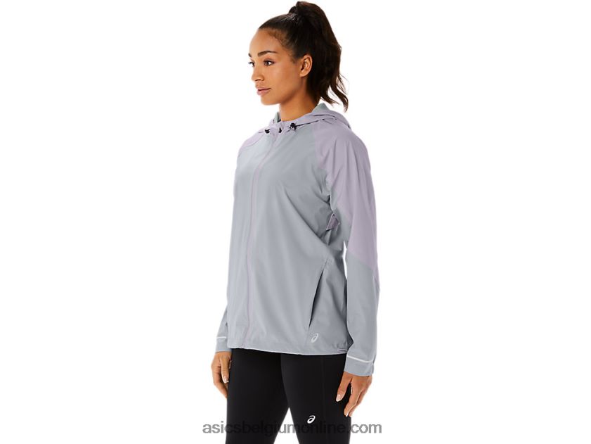 waterdichte damesjas V6HXR22328 piemonte grijs/schemerviolet Asics