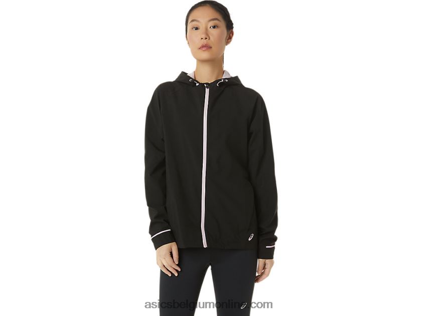 waterdichte damesjas V6HXR23334 performance zwart/nauwelijks roze Asics