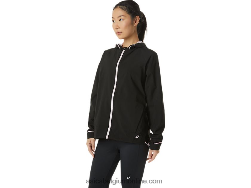 waterdichte damesjas V6HXR23334 performance zwart/nauwelijks roze Asics