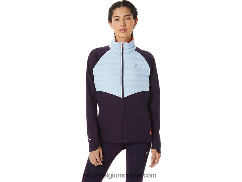 winter hardloopjack voor dames V6HXR22825 nachtschaduw heide/zachte lucht Asics