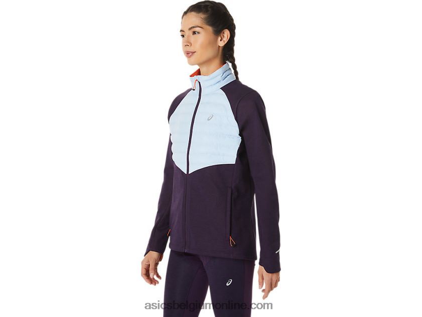 winter hardloopjack voor dames V6HXR22825 nachtschaduw heide/zachte lucht Asics