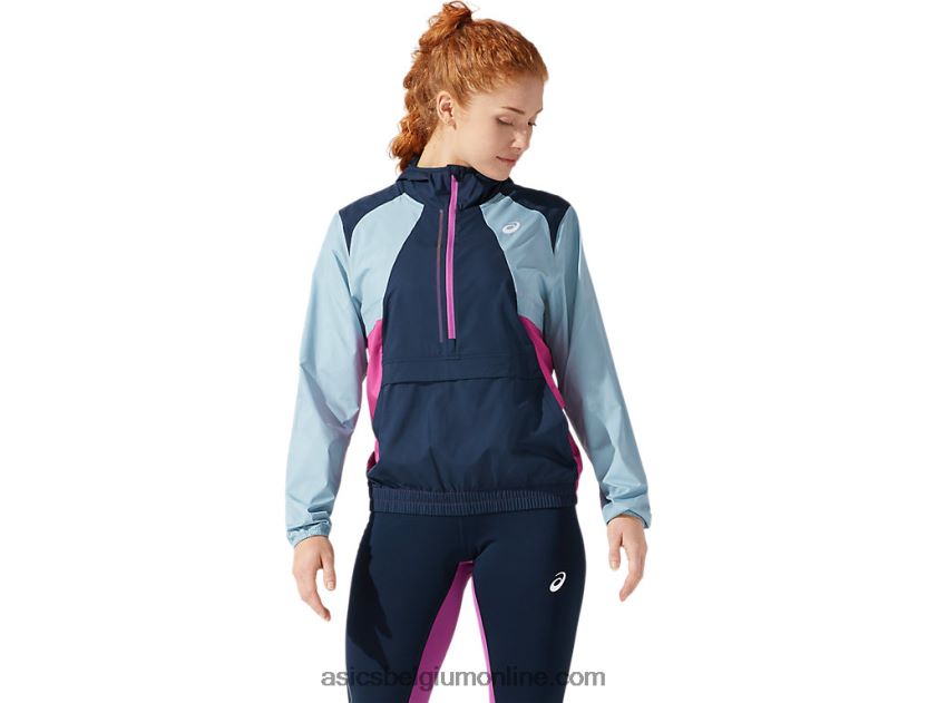 zichtbaarheidsjack voor dames V6HXR24058 frans blauw/rookblauw Asics
